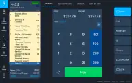 X1 POS payment entry screen on iPad preview